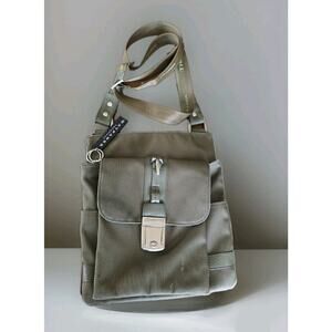 The Bridge Wayfarer Green Ballistic Nylon Crossbody Bag Italy